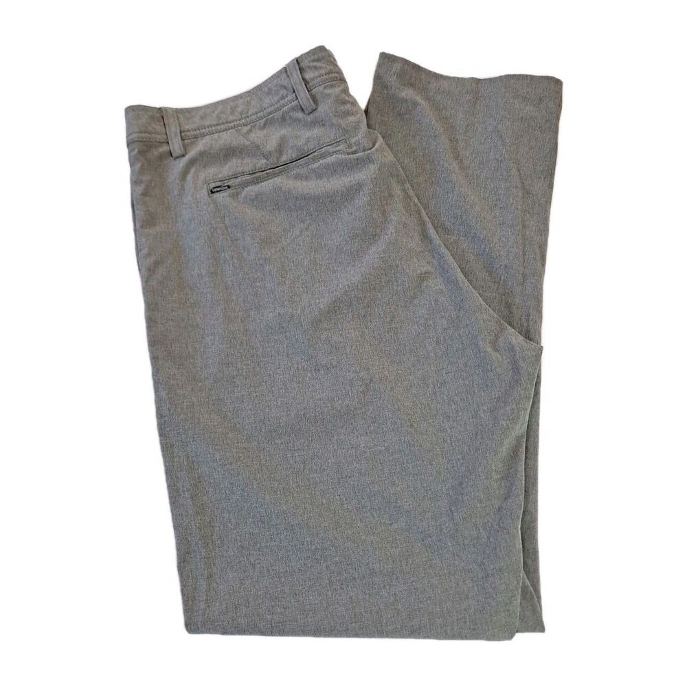Linksoul Men's Golf Pants Size 38x32 (38x31-1/2) Gray